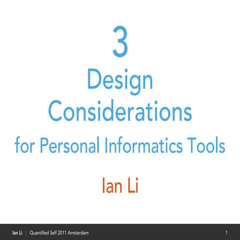 A Stage-Based Model of Personal Informatics Systems (Handout) | PDF