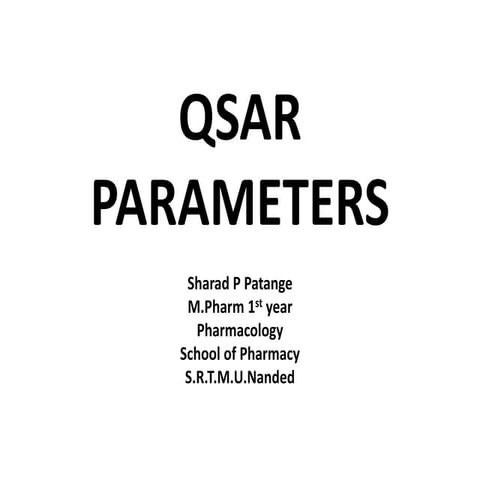 Qsar parameter