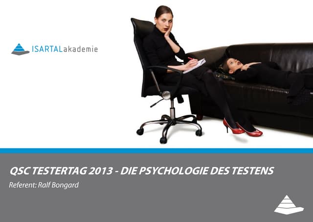 BMW Group QSC Testertag 2013: Die Psychologie des Testens