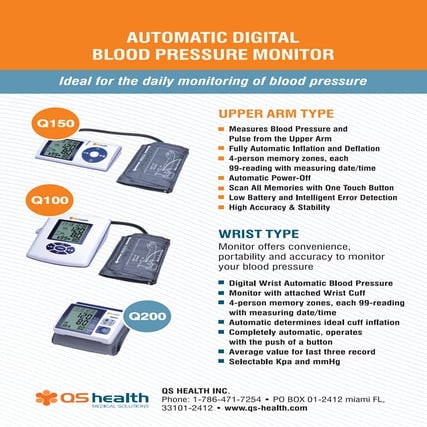 Qs health blood pressure monitors | PDF