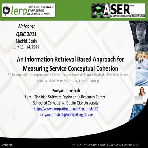 An Information Retrieval Based Approach for Measuring Service Conceptual Cohe...