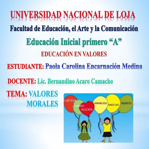 valores morales 