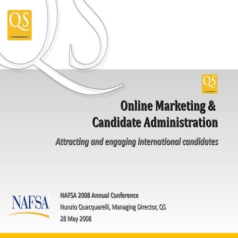 Qs Online Seminar Nafsa 08