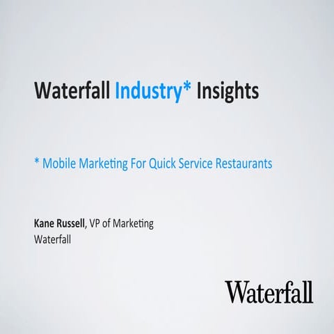 Webinar: Mobile Marketing for QSRs