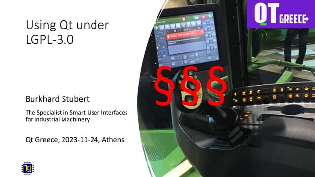 Using Qt under LGPL-3.0