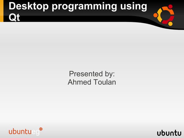 Qt introduction
