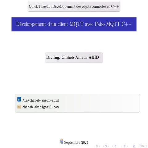 Développer un client MQTT simple en C++ avec la bibliothèque Paho MQTT ...