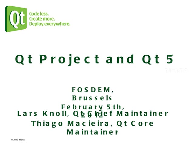 qt-project.org and Qt 5