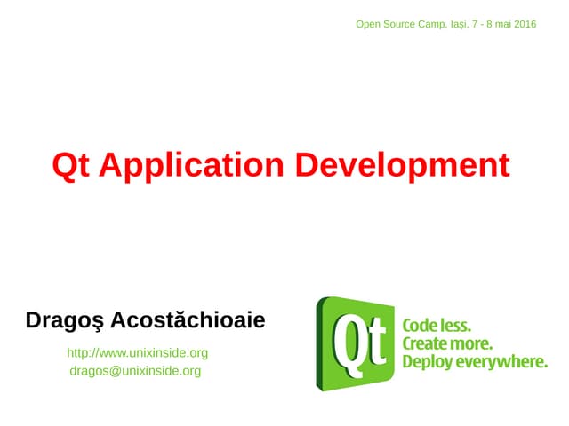 Qt Application Development