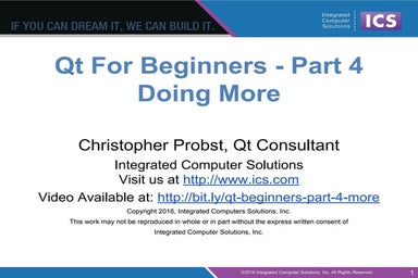 Qt for beginners part 4   doing more