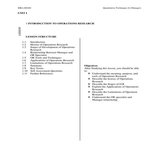 Qualitative Technique for managers