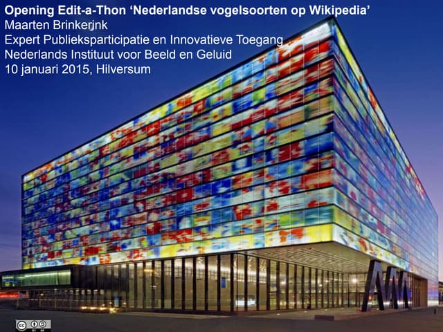 Europeana Sounds Edit-a-Thon NISV