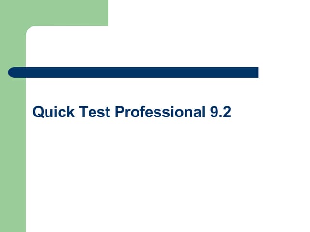 Qtp 92 Tutorial