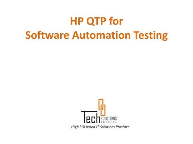 QTP Tutorial