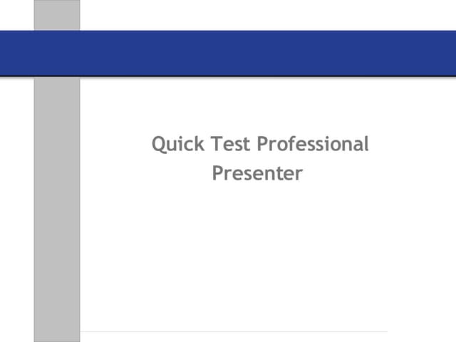 Qtp Training