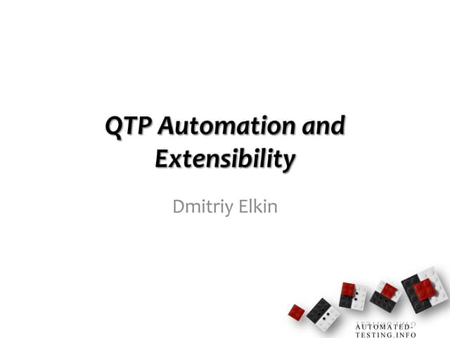 Qtp Automation and Extensibility