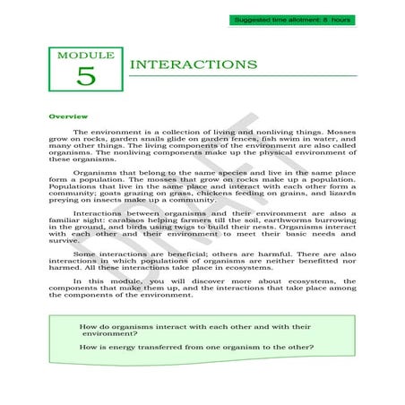 Qtr 2 module 5 interactions