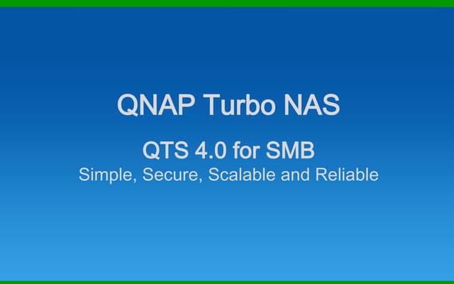 What can QNAP Turbo NAS do for your business