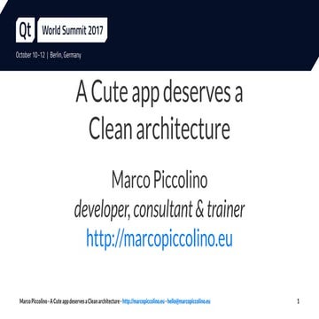 A Cute app deserves a Clean architecture