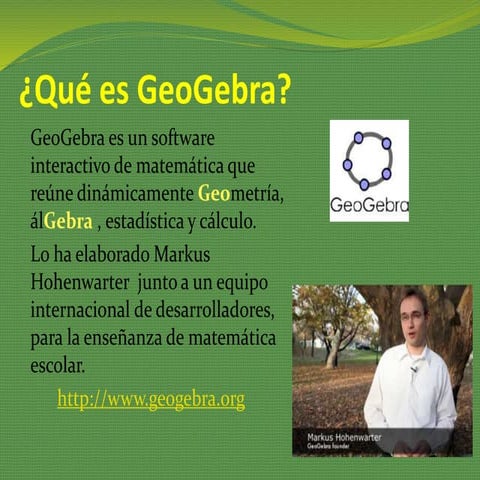 Qué es geogebra 4.4 Postitulo_CePA