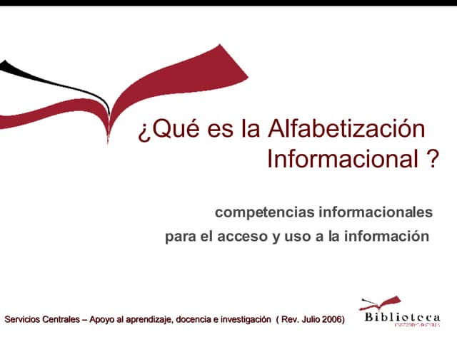 ¿Qué es la alfabetización informaci...