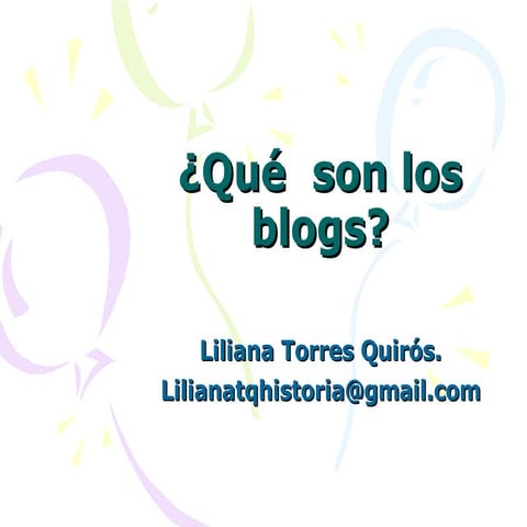 Qué  Son Los Blogs
