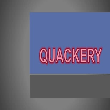Quackery