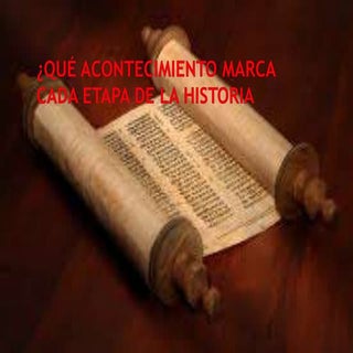 ¿Qué acontecimiento marca el comien...