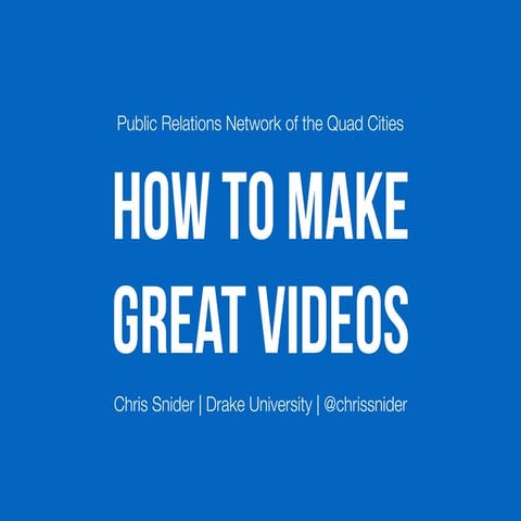 Quad Cities Video Presentation