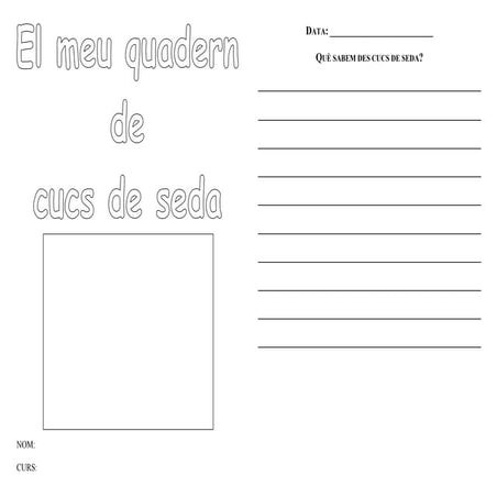Quadernet del cuc fitxes per omplir