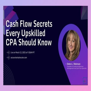 Cash Flow Secrets Every Upskilled CPA Should Know