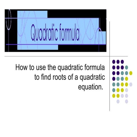 Quadractic equations.steps
