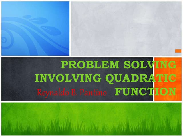 Quadraticapplications.ppt