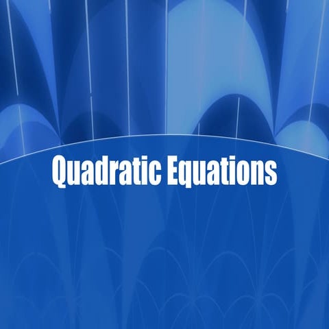 solving Quadratic by Quadratic Formula.ppt
