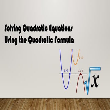 Quadratic formula2025 power point presentation