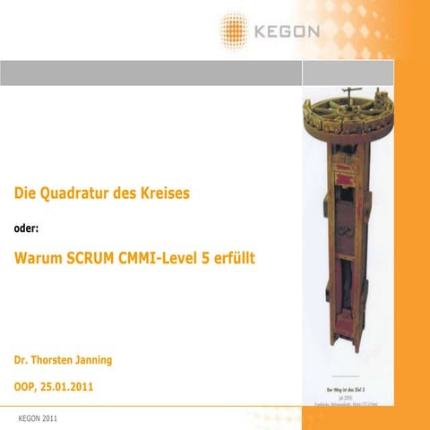 Warum Scrum CMMI Level 5 erfüllt