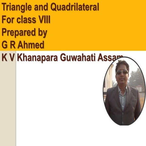 Quadrilateral and triangle for class VII & VIII