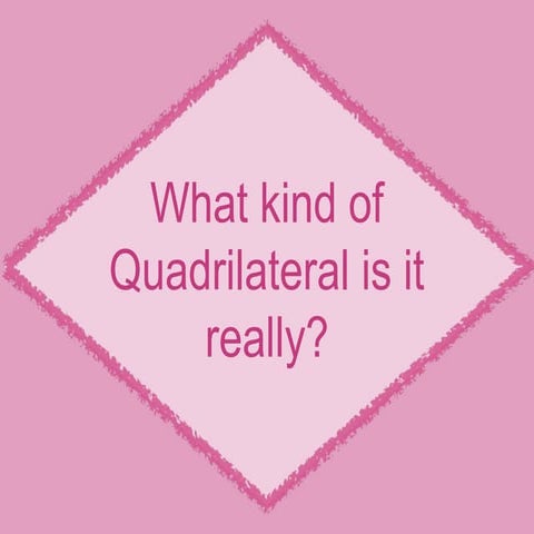 Quadrilateral notes