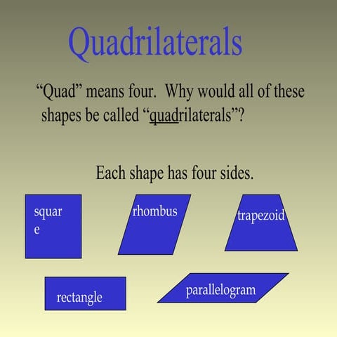 Quadrilaterals