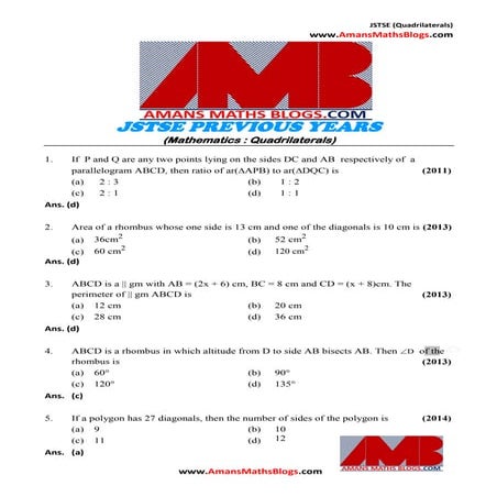 Quadrilaterals Theorem and Axcioms 