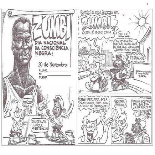 Quadrinhos sobre consciencia negra