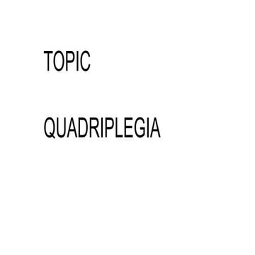 Quadriplegia 