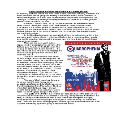Quadrophenia Essay 2