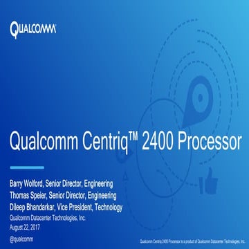Qualcomm centriq 2400 hot chips final submission corrected