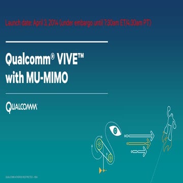 【Qualcomm press material】qct tech summit qualcomm vive with mu mimo-todd antes