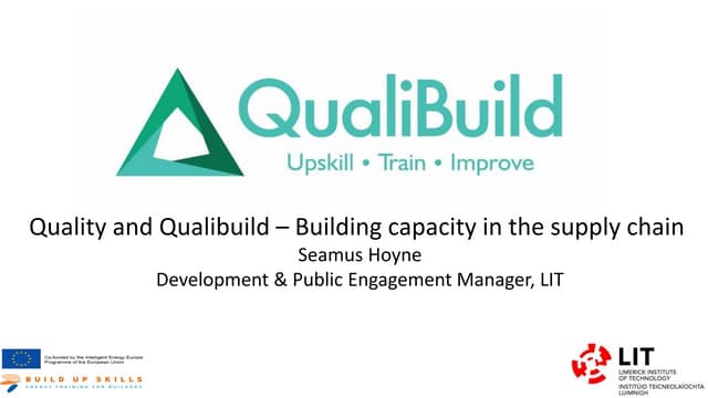 Qualibuild Presentation at SEAI Deep retrofit conference