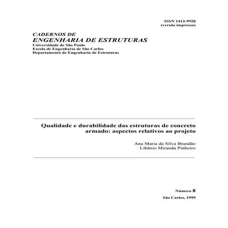Qualidade e durabilidade das estruturas de concreto armado aspectos relativos ao projeto