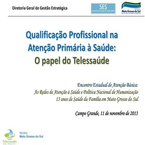 Qualificação profissional na atenção primária à saúde