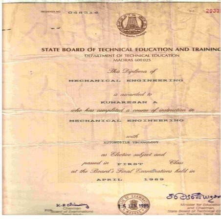 Qualification certificates | PDF