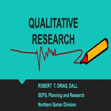 Qualitative research introduction for  newly researcher